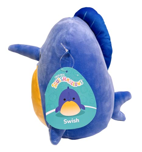 Squishmallows Kellytoy Sea Life Squad Plush Toy (8" Swish The Swordfish)