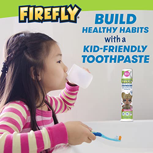 Firefly Kids' Anti-Cavity Natural Fluoride Toothpaste, L.O.L. Surprise!, ADA Accepted, Strawberry Flavor, 4.2 Ounce