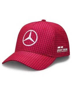 mercedes amg petronas formula one team - 2023 lewis hamilton driver hat - apple red - unisex - size: one size