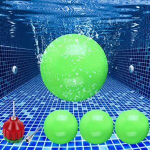 4 pcs 9 inch water resistance ball for low impact full body pool workout water pool aerobics equipment aquatic fitness equipment weight balls or teen adults kids passing games sports exercise