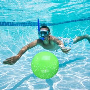 4 Pcs 9 Inch Water Resistance Ball for Low Impact Full Body Pool Workout Water Pool Aerobics Equipment Aquatic Fitness Equipment Weight Balls or Teen Adults Kids Passing Games Sports Exercise