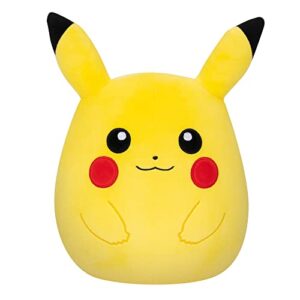 squishmallow pokemon pikachu stuffed animal plush toy 10" (pikachu)