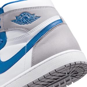 Men's Jordan 1 Retro High OG True Blue/White-Cement Grey (DZ5485 410) - 12