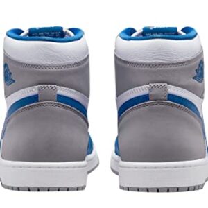 Men's Jordan 1 Retro High OG True Blue/White-Cement Grey (DZ5485 410) - 12