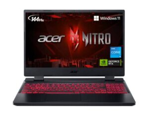 acer nitro 5 an515-58-525p gaming laptop | intel core i5-12500h | nvidia geforce rtx 3050 laptop gpu | 15.6" fhd 144hz ips display | 8gb ddr4 | 512gb pcie gen 4 ssd | killer wi-fi 6 | backlit keyboard