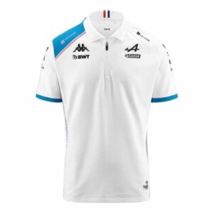 alpine racing f1 2023 men's team polo shirt white