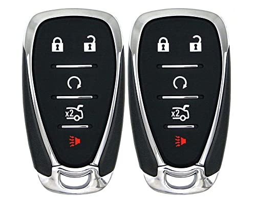 2x New Replacement Keyless Key Fob Compatible with & Fit For Select Chevrolet Vehicles. HYQ4EA 433 MHz