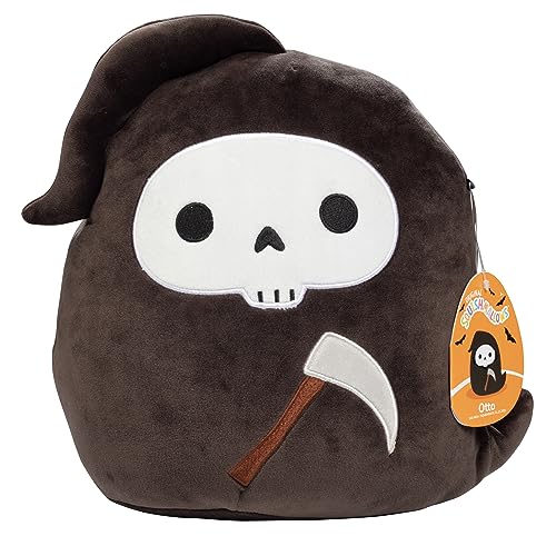 Squishmallows 10" Otto The Grim Reaper - Officially Licensed Kellytoy Halloween Plush - Collectible Soft & Squishy Stuffed Animal Toy - Add to Your Squad - Gift for Kids, Girls & Boys - 10 Inch