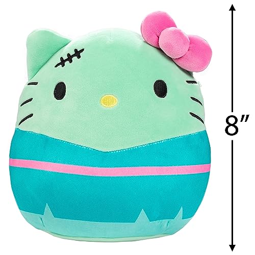 Squishmallows 8" Hello Kitty FrankenKitty- Officially Licensed Kellytoy Halloween Sanrio Plush - Collectible Soft & Squishy Stuffed Animal Toy - Add to Your Squad - Gift for Kids, Girls & Boys- 8 Inch