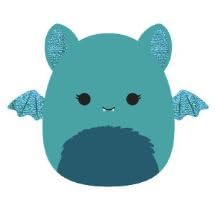 squishmallows 10" teal bat - officially licensed kellytoy halloween plush - collectible soft & squishy stuffed animal toy - add to your squad - gift for kids, girls & boys - 10 inch