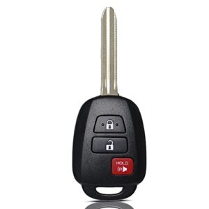 key fob remote replacement fits for toyota 2013 2014 2015 2016 2017 2018 2019 2020 2021 rav4/2016-2019 tacoma/ 2013-2019 prius c keyless entry remote control hyq12bdm hyq12bel h chip 89070-42820/42d30
