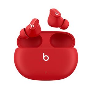beats studio buds - true wireless noise cancelling earphones - beats red (renewed premium)