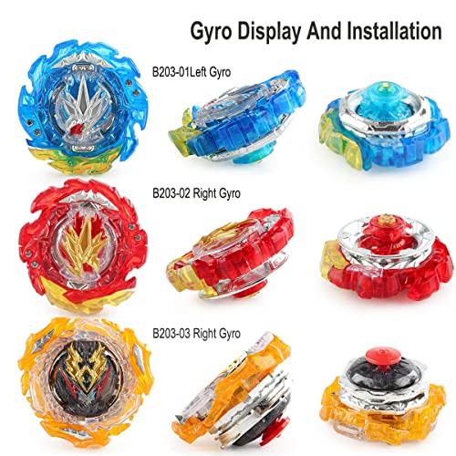 Battling Tops Burst Ultimate Fusion DX B-203 Gyro Toys Set for Kids with B184 L/R Two-Way Launcher (B-203)