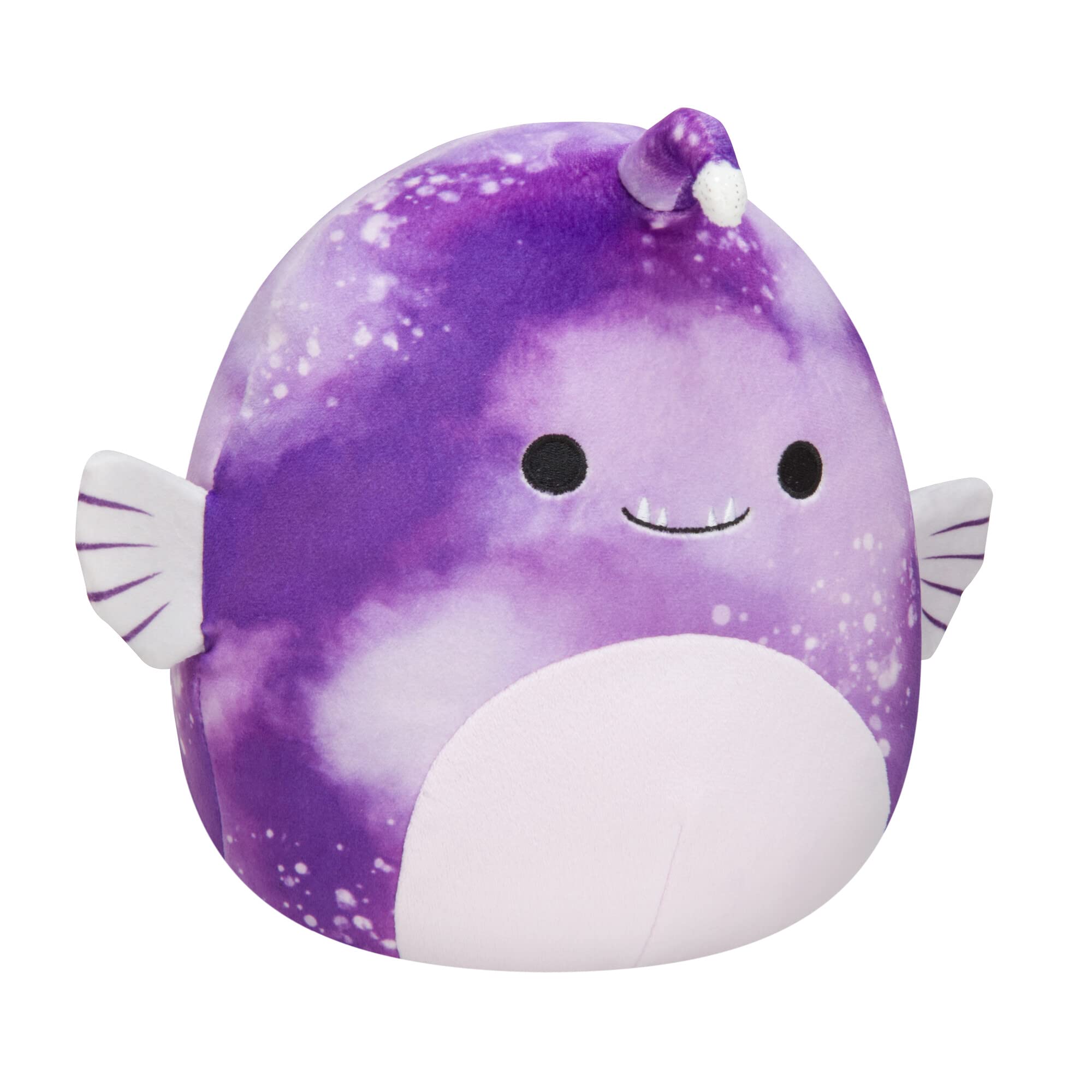 Squishmallows 8" Easton The Anglerfish - Officially Licensed Kellytoy Plush - Collectible Soft & Squishy Fish Stuffed Animal Toy - Add to Your Squad - Gift for Kids, Girls & Boys - 8 Inch