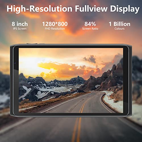 Tablet Android 12 Tablets 8 inch, WiFi 6 Tablet Computer 2GB RAM 32GB ROM, 1280x800 IPS Touch Screen, 2+8MP Dual Camera, 4300mAh Battery, Google GMS Certified Tablet PC, Black