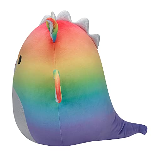 Squishmallows 12-Inch Calypsa Pride Rainbow Dragon - Medium-Sized Ultrasoft Official Kelly Toy Plush