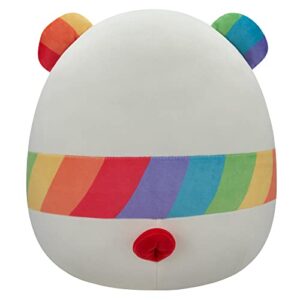 Squishmallows 12-Inch Sarakee Pride Rainbow Panda - Medium-Sized Ultrasoft Official Kelly Toy Plush