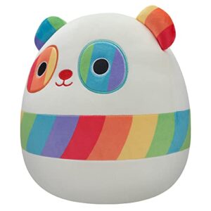 Squishmallows 12-Inch Sarakee Pride Rainbow Panda - Medium-Sized Ultrasoft Official Kelly Toy Plush