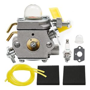 zreneyfex carburetor with air filter tune up kit replacement for ryobi ex26 ss26 ss30 homelite 308054015 308054028 308054034 309368003 985624001 25cc 26cc 30cc trimmer leaf blower