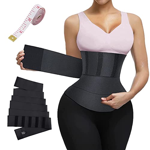 Auronp Waist Trainer for Women Lower Belly Fat,2023 Upgraded Waist Wrap,Sweat Band Waist Trainer for Women,Non-Slip,Waist Trainer for Women Plus Size