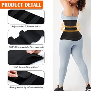 Auronp Waist Trainer for Women Lower Belly Fat,2023 Upgraded Waist Wrap,Sweat Band Waist Trainer for Women,Non-Slip,Waist Trainer for Women Plus Size