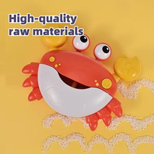 Crabby Bubble Bath Toy for Toddlers - Automatic Bubble Maker with 12 Children's Songs - Sing-Along Bath Bubble Machine for Baby, Toddler and Kids - Fun Bathtub Toy for Endless Bubble Play