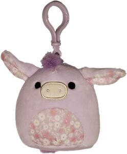 squishmallows 3.5" easter clip-on delzi the donkey