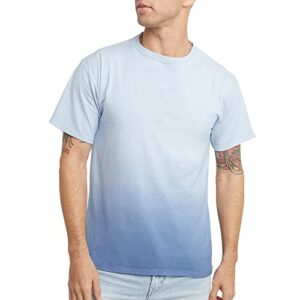 hanes men's originals short-sleeve, garment-washed t-shirt dye, saltwater ombre