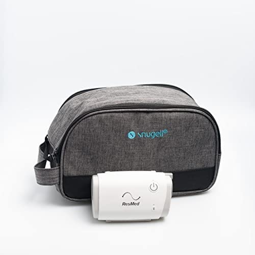 Snugell Travel CPAP Carrying Bag for ResMed AirMini Lightweight Design | Durable Fabric and Zippers | Versatile Storage Pockets and Compartments for CPAP Accessories | Includes Bag Only