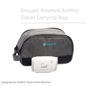 Snugell Travel CPAP Carrying Bag for ResMed AirMini Lightweight Design | Durable Fabric and Zippers | Versatile Storage Pockets and Compartments for CPAP Accessories | Includes Bag Only