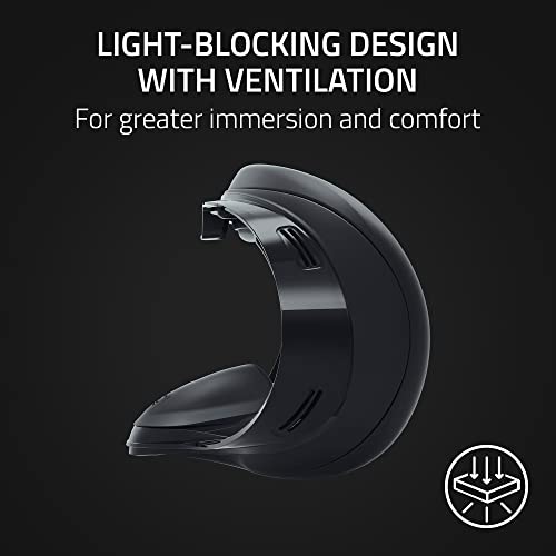 Razer VR Facial Interface for Meta Quest 2: Ultra-Thin Texture - Universal Silicone Cushion w/ Cooling Vents - Light-Blocking Design - Long Lasting Support and Comfort - Contoured 3D Profile