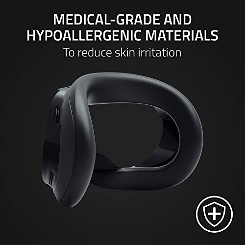 Razer VR Facial Interface for Meta Quest 2: Ultra-Thin Texture - Universal Silicone Cushion w/ Cooling Vents - Light-Blocking Design - Long Lasting Support and Comfort - Contoured 3D Profile