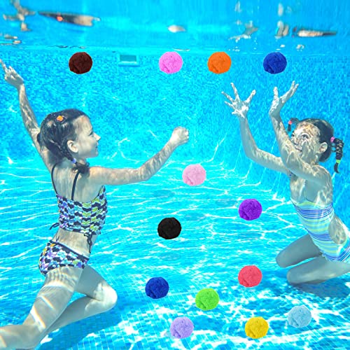 Honoson 320 Pcs Reusable Water Balls Cotton 2 Inch Outdoor Toy Colorful Fun Outdoor Water Toys, Summer Activities for Pool and Backyard Little Teens Water Fight Beach Games