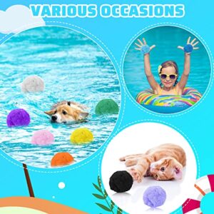 Honoson 320 Pcs Reusable Water Balls Cotton 2 Inch Outdoor Toy Colorful Fun Outdoor Water Toys, Summer Activities for Pool and Backyard Little Teens Water Fight Beach Games