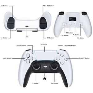 Aoidaruy Wireless Controller for PS4, Compatible with PS4/PS3/PC/Mac/IOS/Android/Switch, PS4 Remote Joystick Controller Dualshocked, Gaming Controller Auto Fire Turbo Button and Custom Ps4 Controller