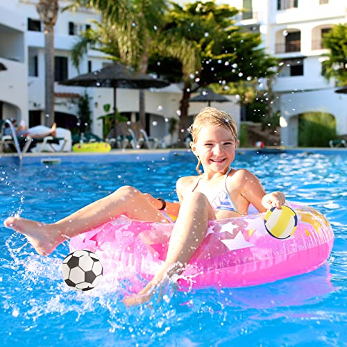 Water Bomb Splash Balls - 3" Sport Style Pool Balls for Swimming Pool, 6 Pcs Water Absorbent Beach Toys for Kids -Great Pool Toys for Summer Fun and Outdoor Play