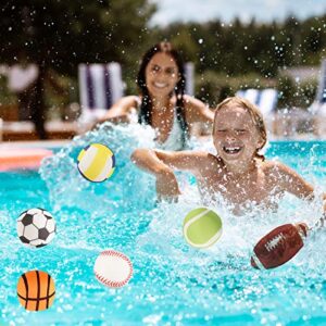 Water Bomb Splash Balls - 3" Sport Style Pool Balls for Swimming Pool, Water Absorbent Beach Toys for Kids -Great Pool Toys for Summer Fun and Outdoor Play