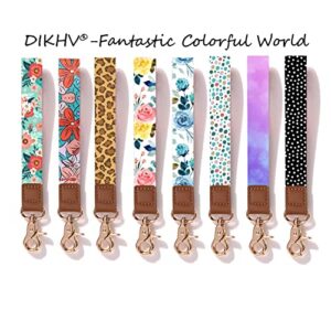 DIKHV® - Wrist Lanyards - Cool Key Chain Holder Keychain with Wristlet Strap Lanyard (R)