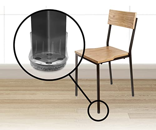 Slipstick GorillaFelt Chair Leg Floor Protectors for Hardwood Floors, Clear Sleeve Felt Pads for Furniture That Stay On, Fits Round & Square Legs, Includes 8 Premium Transparent Chair Socks, CB182