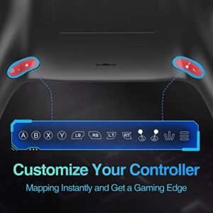 AUGEX Wireless Controller for PS4 Controller, Ymir Game Remote for Playstation 4 Controller with Turbo, Steam Gamepad Work with Back Paddles, Scuf Controllers for PS4/Pro/Silm/PC/IOS