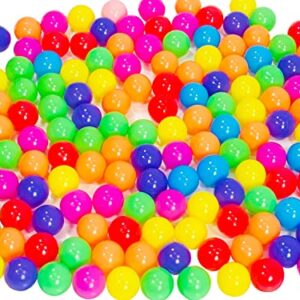 LANGXUN 100pcs Soft Plastic Ball Pit Balls - Plastic Toy Balls for Kids - Ideal Baby Toddler Ball Pit, Ball Pit Play Tent, Baby Pool Water Toys, Kiddie Pool, Party Decoration, Photo Booth Props