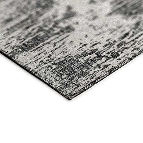 Addison Rugs Indoor/Outdoor Accord AAC31 Gray Washable 8' x 8' Round Rug
