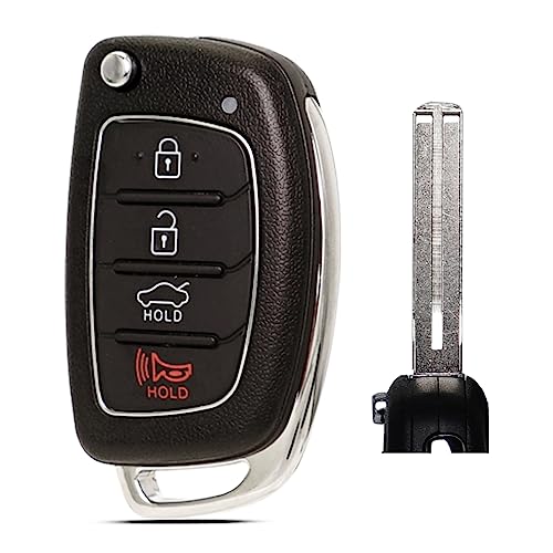 Car FILP Key Fob Remote Replacement Fits for Hyundai Sonata 2014 2015 2016 2017 TQ8-RKE-4F16 Keyless Entry Remote Control 95430-C1010 95430-C1000 46chip