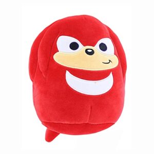 squishmallows kellytoy sega sonic, knuckles, tails, shadow plush toy (7" sonic the knuckles)