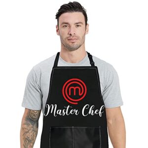 bwwktop master chef kitchen apron cooking tv show gifts gordon fans gift adjustable apron for cooking baking grilling (master chef)