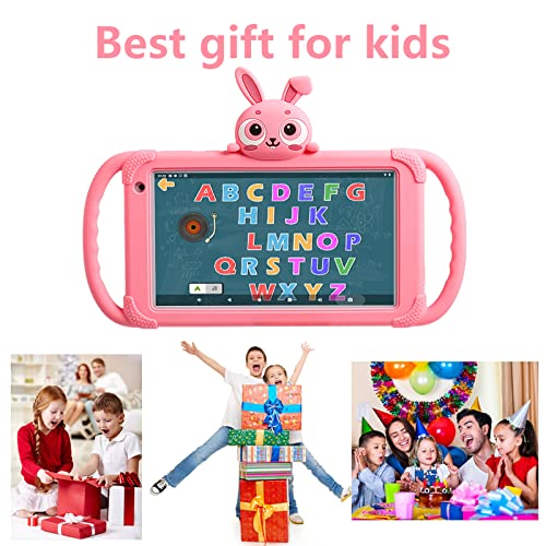 Tablet for Kids 7 inch Kids Tablet 32GB Toddler Tablet with Case WiFi Camera, Kids Learning Tablet for Toddlers Pre-Installed Educational Gontents Parental Control YouTube Netflix