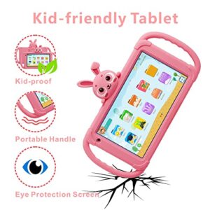 Tablet for Kids 7 inch Kids Tablet 32GB Toddler Tablet with Case WiFi Camera, Kids Learning Tablet for Toddlers Pre-Installed Educational Gontents Parental Control YouTube Netflix