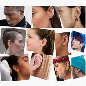 Small Silver Unisex Cartilage Hoop Earrings,316L Surgical Stainess Steel Huggie Hoop Earrings for Helix Tragus Cartilge Lobes Hinged Sleeper Earrings for Men Women(9mm, Silver)