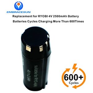 EMBRACESUN 3000mAh Rechargeable Battery Holder RYO4 Li-ion Battery 4V Replacement for Ryobi 4V Battery RP4520 RP4530 Tek4(130166025) RP4300 Compatible with Ryobi HP54L