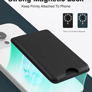 Dlinda 2-Pack iPhone Wallet Magsafe Card Holder, Detachable Magnetic Wallet for iPhone 14 Pro Max/14 Plus/14 Pro/14, iPhone 13 Pro Max/13 Pro/13/13 Mini/iPhone 12 Series, Midnight & Green
